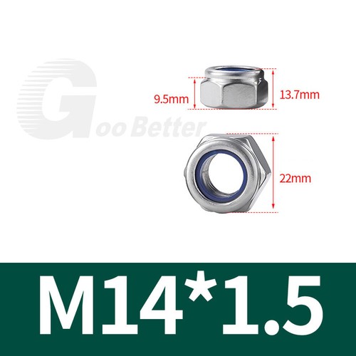 Selbstsichernde Muttern M6-M20 DIN 985 Feingewinde Stopmuttern Sicherungsmuttern - Bild 14 von 17