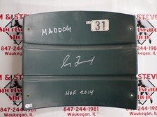GREG MADDUX SIGNED MLB AUTHENTIC SEAT BACK  INSCRIBED MAD DOG & HOF 2014 BAS COA