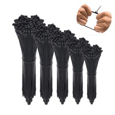 100-1000pcs Heavy Duty 8" 12" 15" 18" Nylon Plastic Cable Wire Zip Ties Wrap US