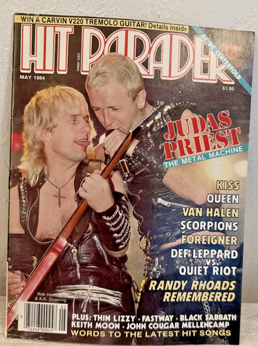 Hit Parader Magazine May  1984 Van Halen, KISS , Def Leppard, Ratt, Rush,Dio - Picture 1 of 7