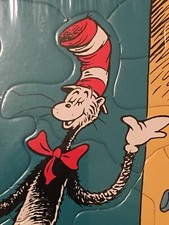 Scarce 1985 Random House CAT IN THE HAT Dr. Seuss PUZZLE USA Made MINT SEALED