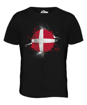 DENMARK FOOTBALL MENS T-SHIRT TEE TOP GIFT WORLD CUP SPORT