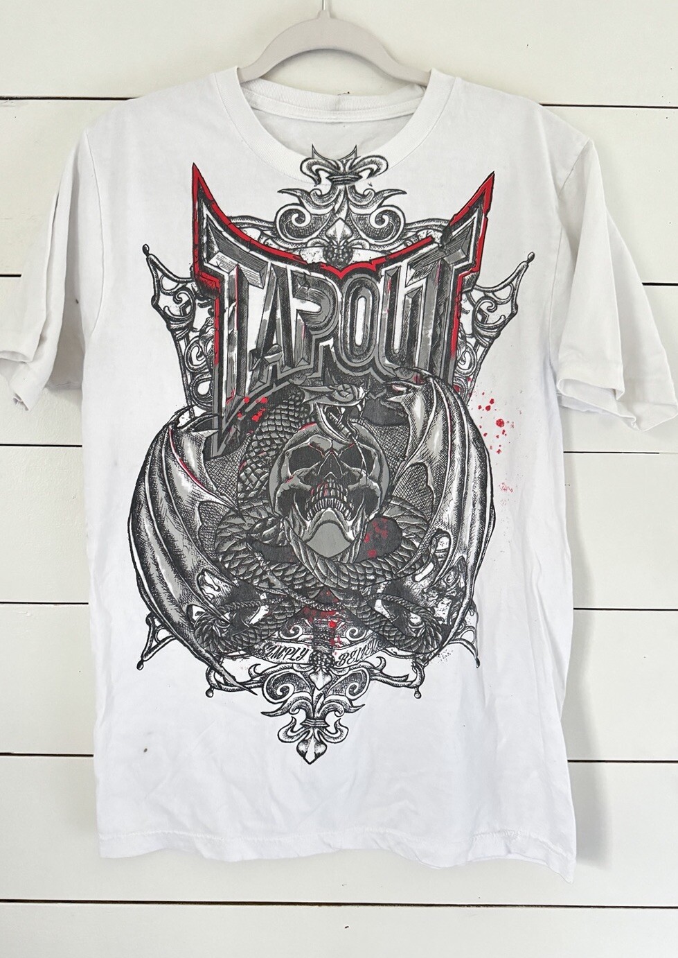 Vintage TAPOUT Snake On The Skull Mens “Affliction Style” Y2K