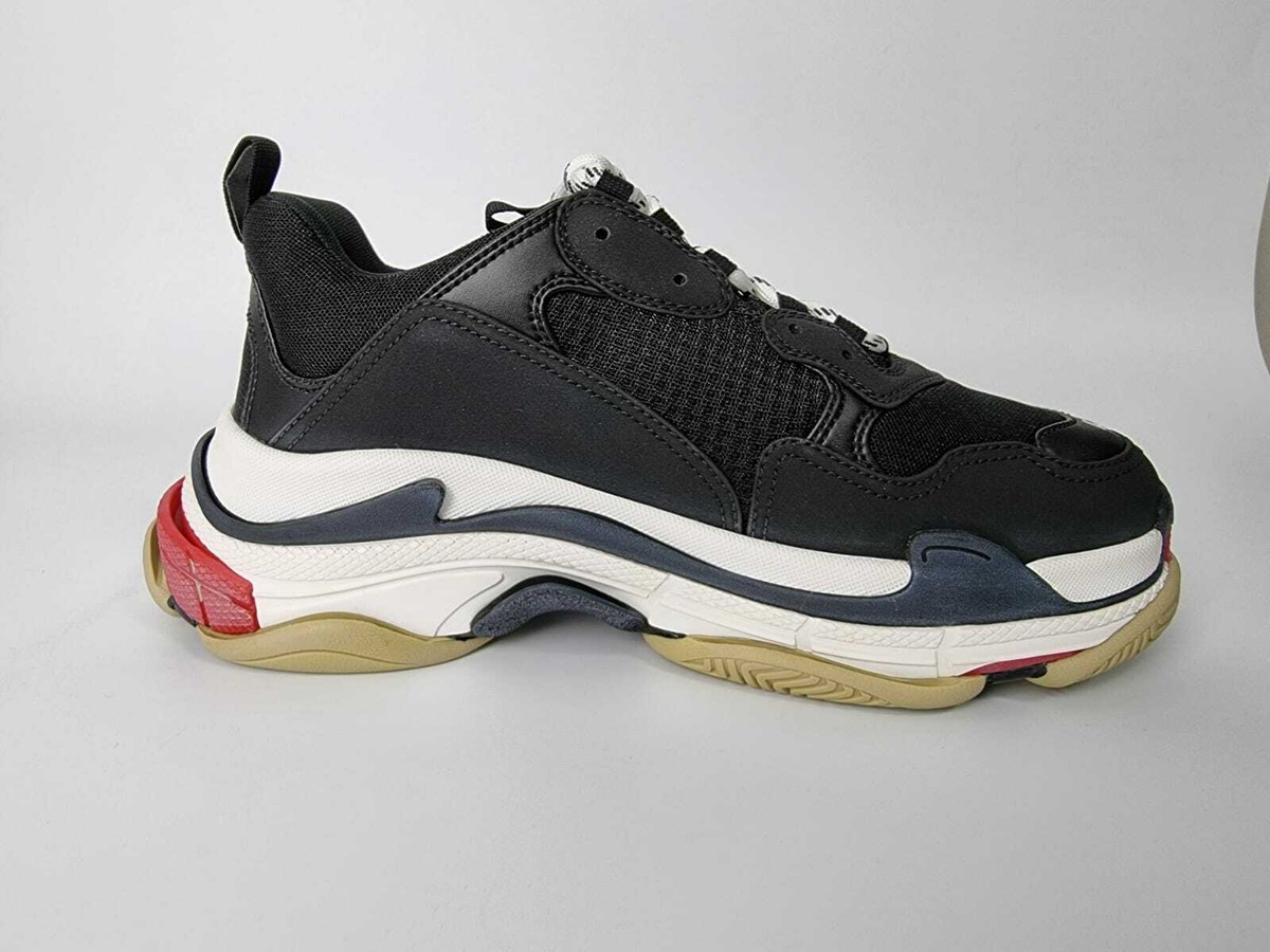 BALENCIAGA Triple S Men's Black And Red Sneakers New | eBay BALENCIAGA Triple S Men's Black And Red Sneakers New | eBay