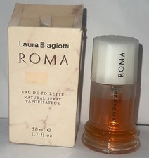 LAURA BIAGIOTTI ROMA EAU DE TOILETTE NATURAL SPRAY 1.7 Oz Women See Fluid Level.