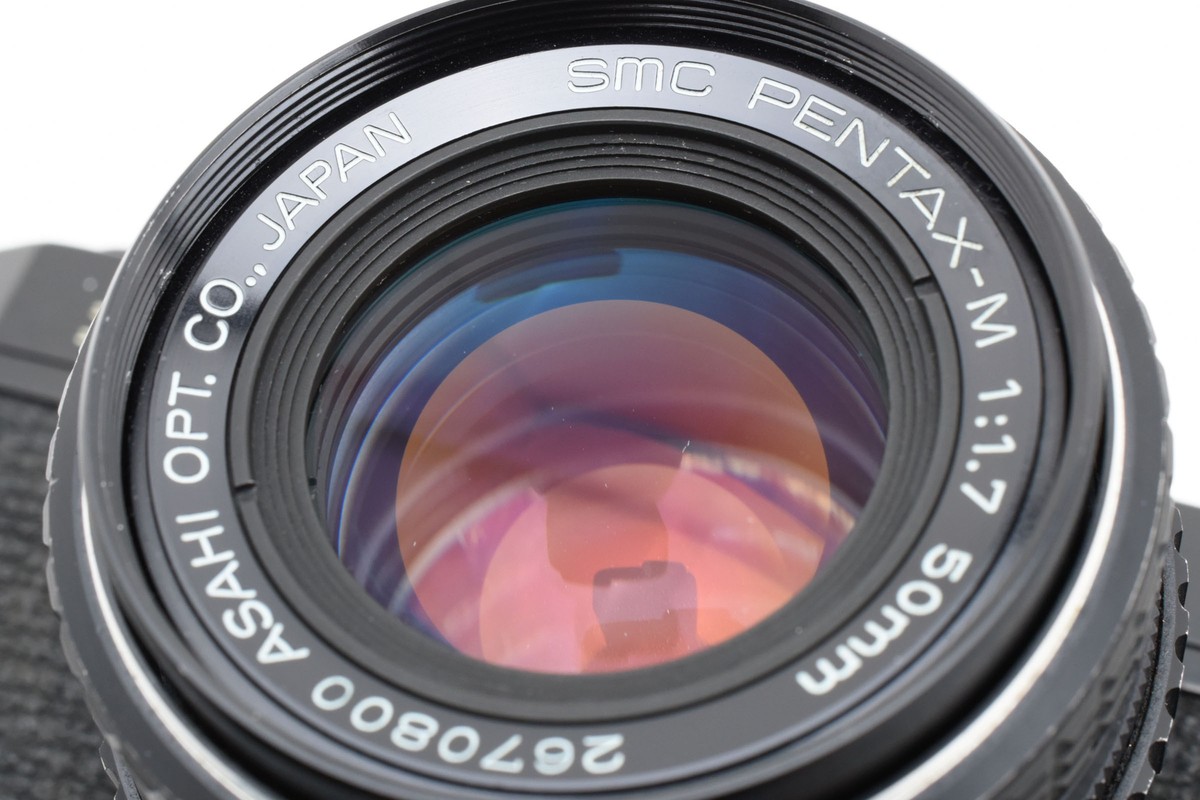 Near Mint ] PENTAX MX Black Film Camera PENTAX-M f/1.7 50mm