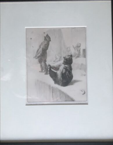 LEONARD ROBERT BRIGHTWELL ""Tee auf der Terrasse"" gerahmte und signierte Radierung - Bild 1 von 6