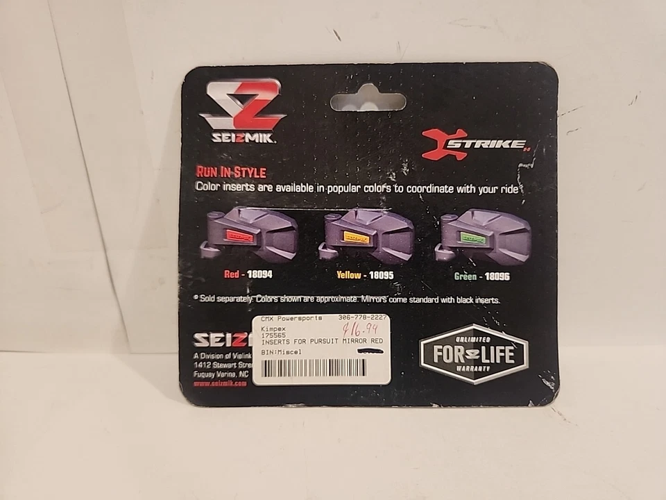 Seizmik Mirror Caps Red Afor Strike Sidevl View UTV Mirrors 18094 - Image 2 of 2