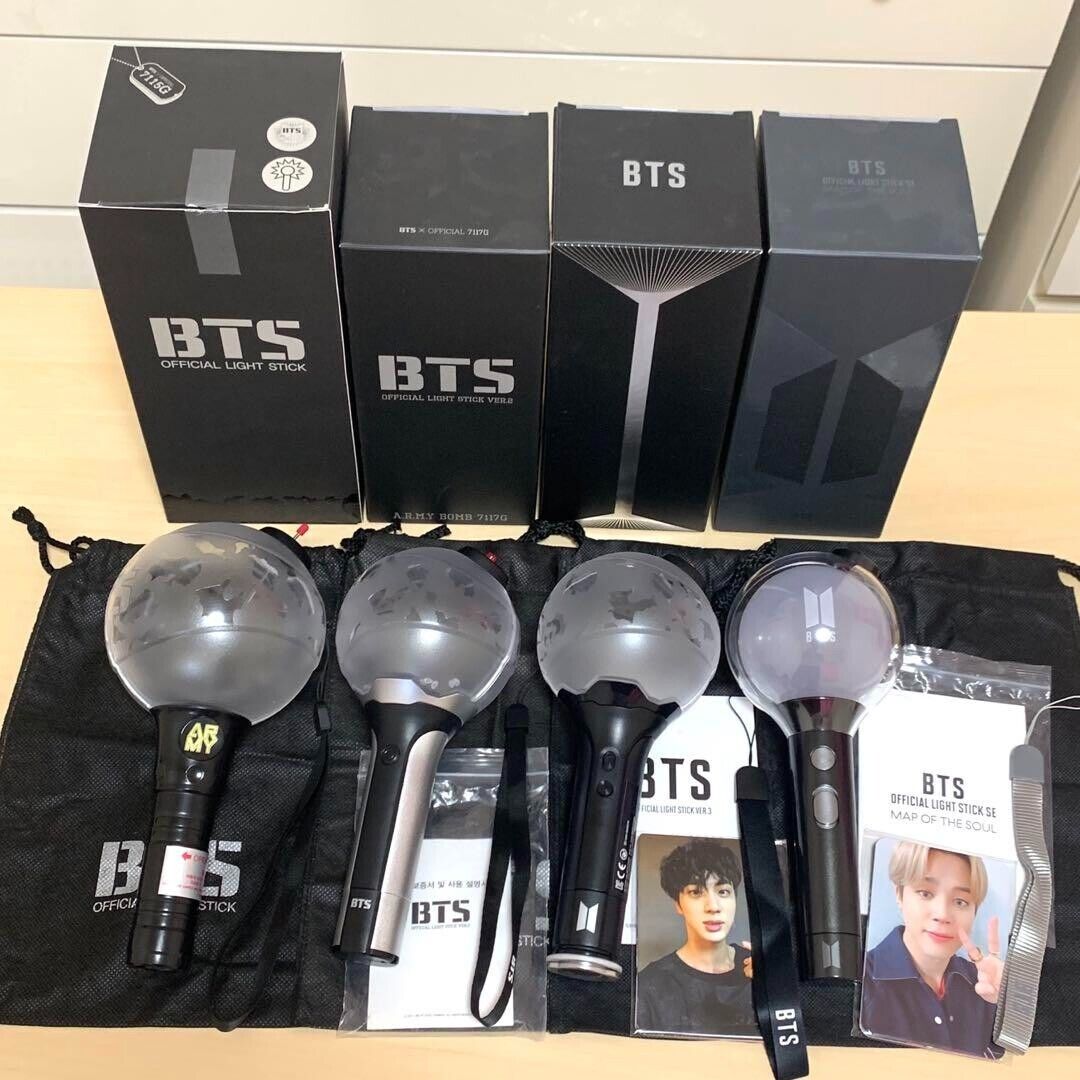 Bts Bangtan Boys Official Pen Light Stick Army Bomb Version 1 2 3 4 Set  From Jp | Ebay