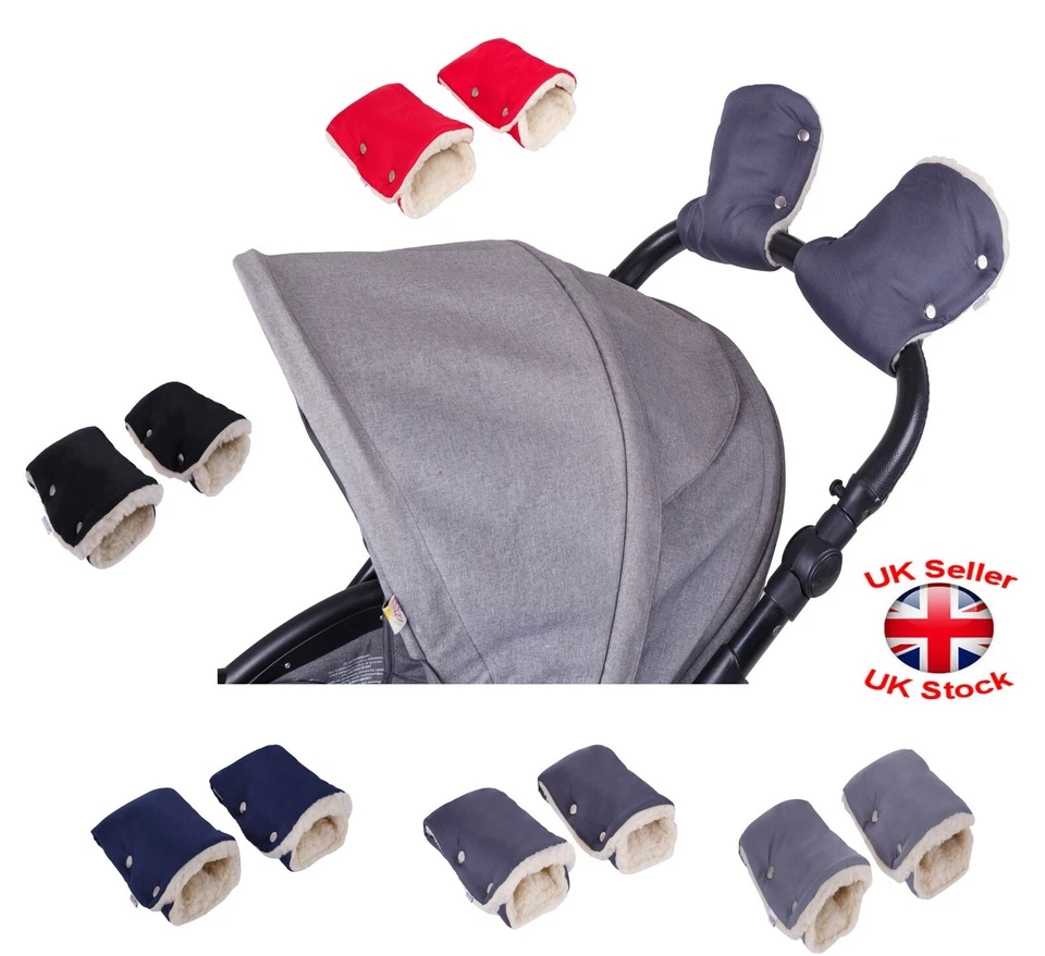 Universal Schafwolle HANDWÄRMER MUFFS Wärmer Buggy Kinderwagen Kinderwagen