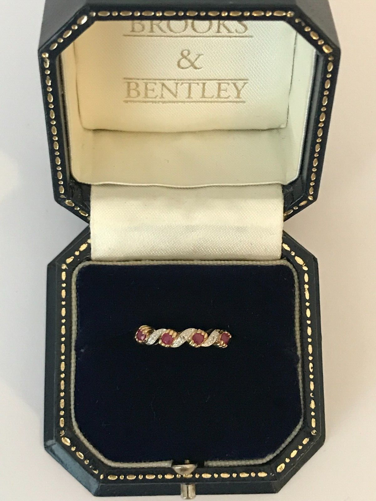 Ruby and Diamond Ring 9ct Gold Ruby and Diamond H… - image 3