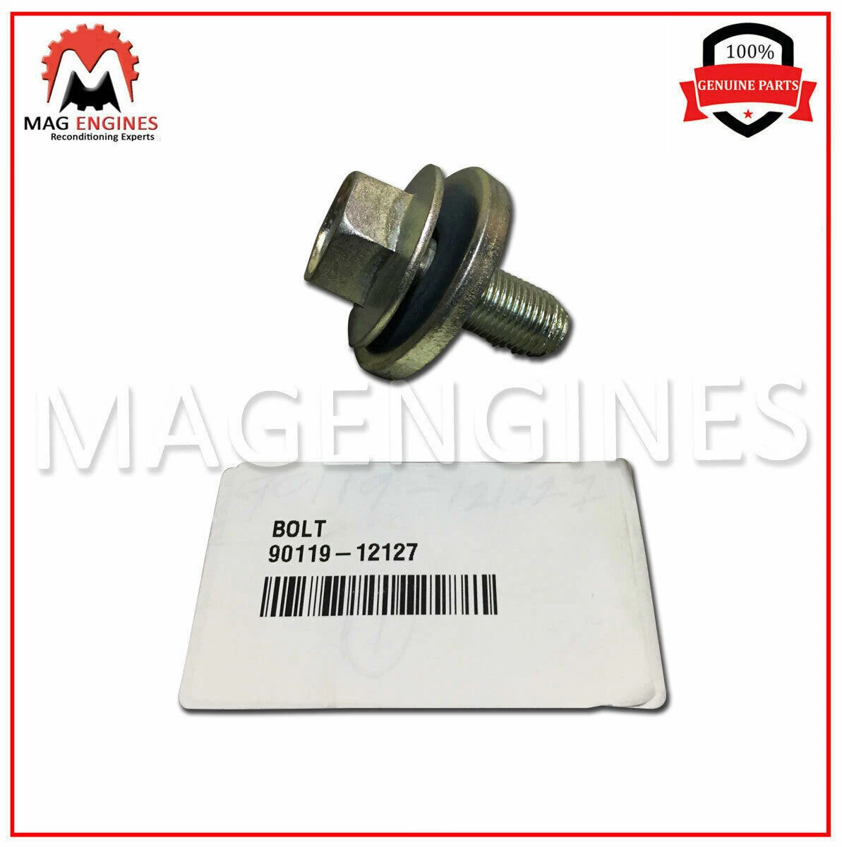 90119-12127 GENUINE OEM BOLT(FOR CRANKSHAFT PULLEY SET) 9011912127 