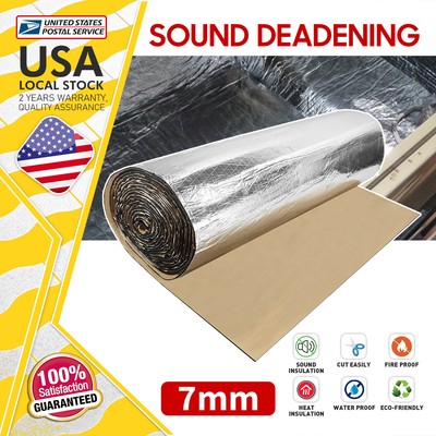 Self-Adhesive Fire-Resistant Sound Deadener Mat for Car Hoods & Engines 39''*79''