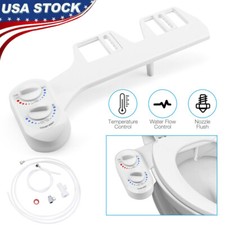 Bidet Toilet Seat Attachment Warm/Cold Fresh Water Spray Non-Electric Mechanical