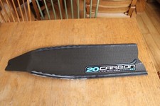 DAMAGED OMER  SINGLE  CARBON 20 SEA BLACK STINGRAY DIVING LONG FIN INSERT