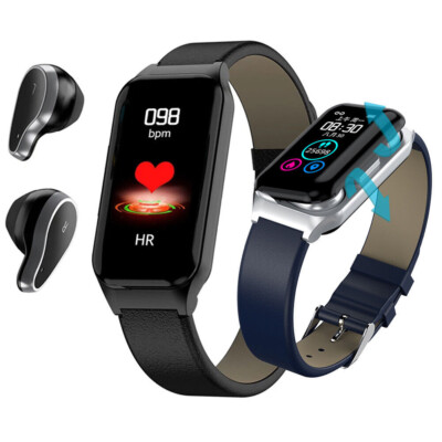 In Bluetooth Smart Watch with Headset Men Women Sport