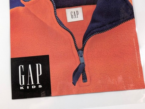 1996 Gap Kids Ad – Boys Polar Fleece Zip Mock Pullover Promo - Picture 4 of 6