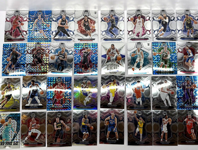 72 Various Cards 2023-24 Panini Mosaic NBA Basketball Trading Cards Cards Only.