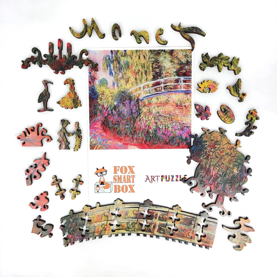 Rompecabezas de madera para adultos de FoxSmartBox - 210 piezas - Water-Lily Pond Foto 4 de 4