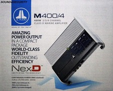 JL AUDIO M400/4 4-Channel Class D Marine Full-Range Amplifier "BRANDNEW"