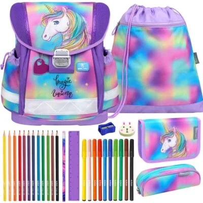 Belmil Schulranzen Set Classy Magic of Unicorn Einhorn Schultasche Belmil Shop