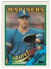 2017 TOPPS REDISCOVER BUYBACKS #246 MIKE CAMPBELL RC GOLD 1988 SEATTLE MARINERS