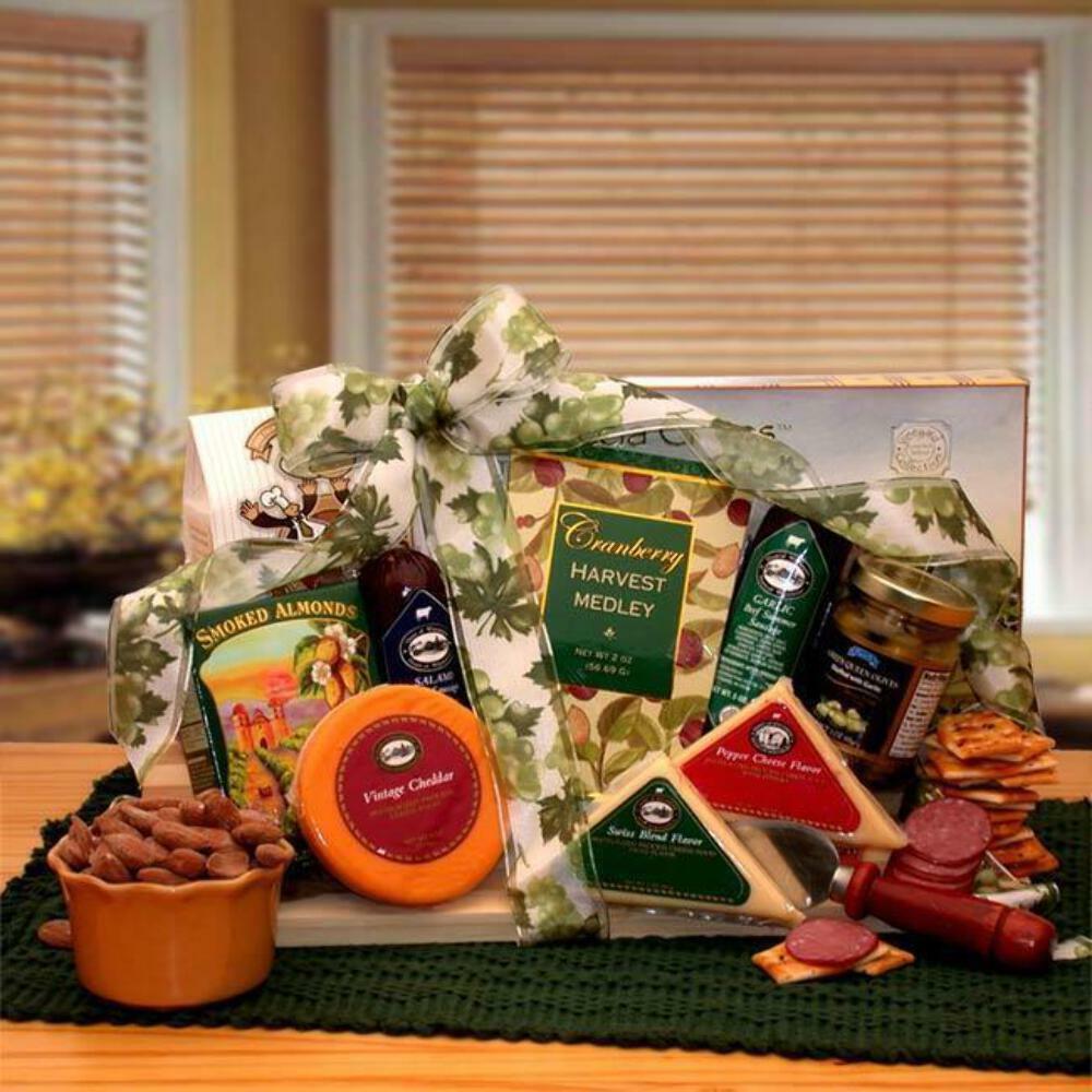 The Tastes Of Distinction Gourmet Snack Gift Board Basket - Gift Baskets by Star