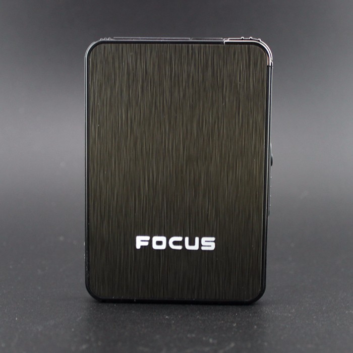 focus cigarette FOCUS ULTRA THIN Automatic Cigarette Case Dispenser with Built in Torch  Lighter