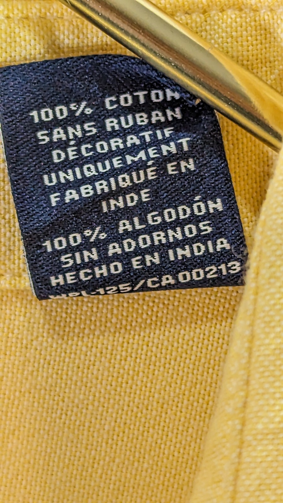 Chaps Solid Yellow 100% Cotton Large Long Sleeve … - image 12