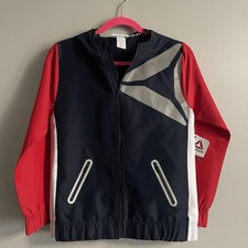 Youth NEW Reebok Active Jacket Large 10/12 Navy Classic Fit