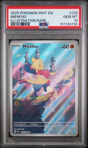 Mienfoo 133/086 - Sv: White Flare Holo (PSA 10)