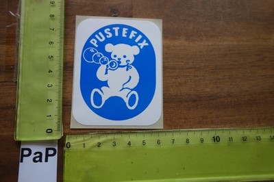 Alter Aufkleber Kinder Seifenblasen PUSTEFIX