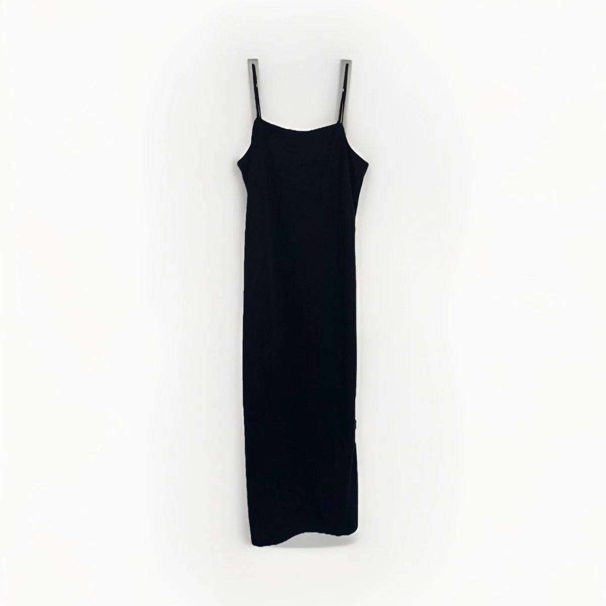 long frilly dress Romance Ruffle Dress, in Black Luxe Satin, Size: XL | Show Me Your Mumu