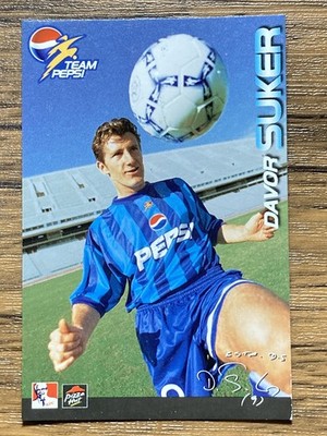 Team Pepsi 2000 Soccer Card Davor Suker Croatia KFC Pizza Hat | eBay