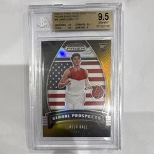 Panini Prizm Global Prospects LaMelo Ball Black Gold RC #98 1/5 BGS 9.5