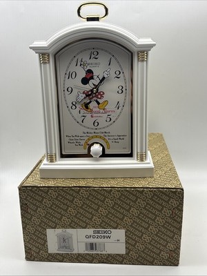 Vintage Seiko Quartz Disney Musical Minnie Mouse Alarm Mantle