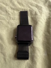 Black Stainless Steel Mesh for Apple Watch 49mm/46mm/45mm/44mm/42mm