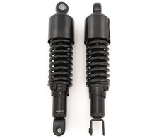 Amortiguadores traseros negros cortos para moto 290 mm 11 3/8" par horquilla inferior Honda
