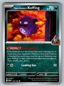 Team Rocket's Koffing 125/182 Common Destined Rivals