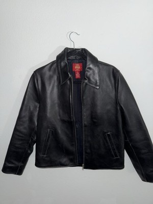 Vintage 90s GAP Black Leather Jacket, Solid, , Blue Jeans