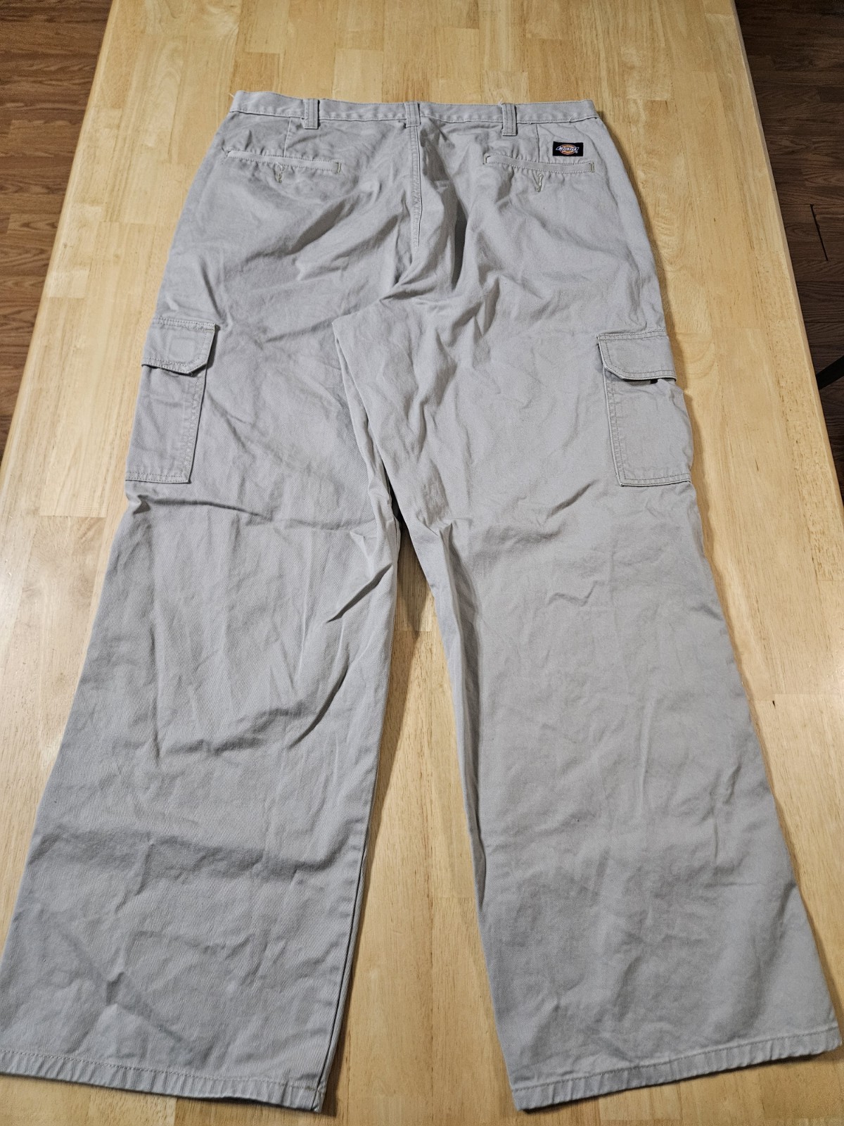 Dickies Men’s Khaki Cargo Work Pants 38x32 Durable Utility D2