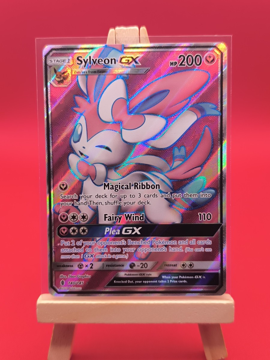 Sylveon GX 140/145 Guardians Rising Full Art Ultra Rare Holo