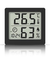Thermomètre/hygromètre numérique Grand écran LCD 3,1” Intérieur D'ambiance Mo...