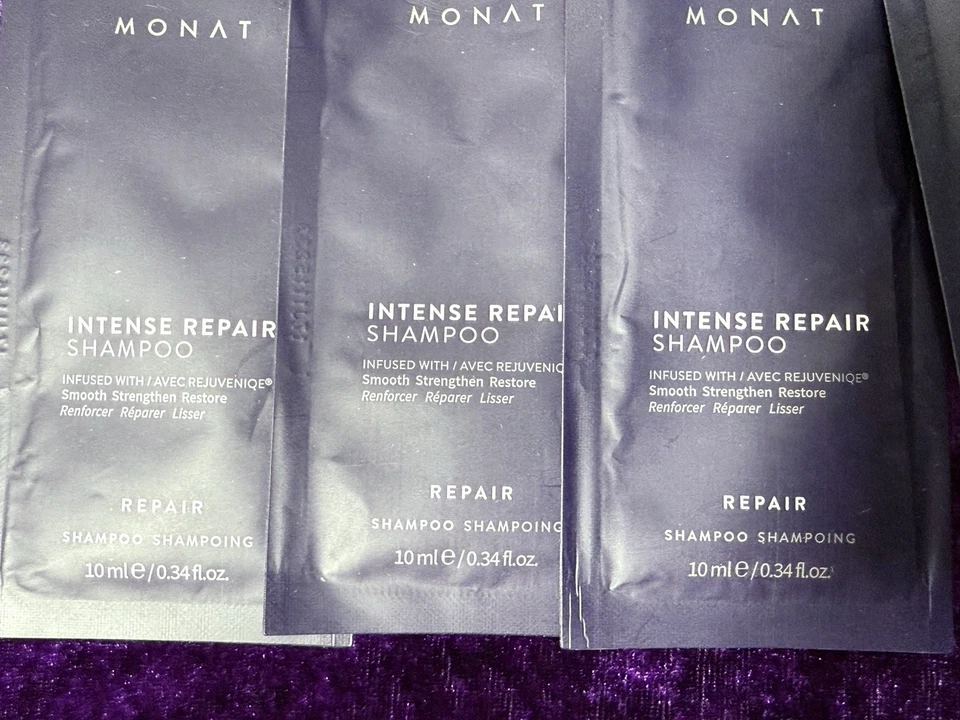 Monat интенсивный ремонт шампунь образец/дорожные пакеты .34 лот - Изображение 4 из 4