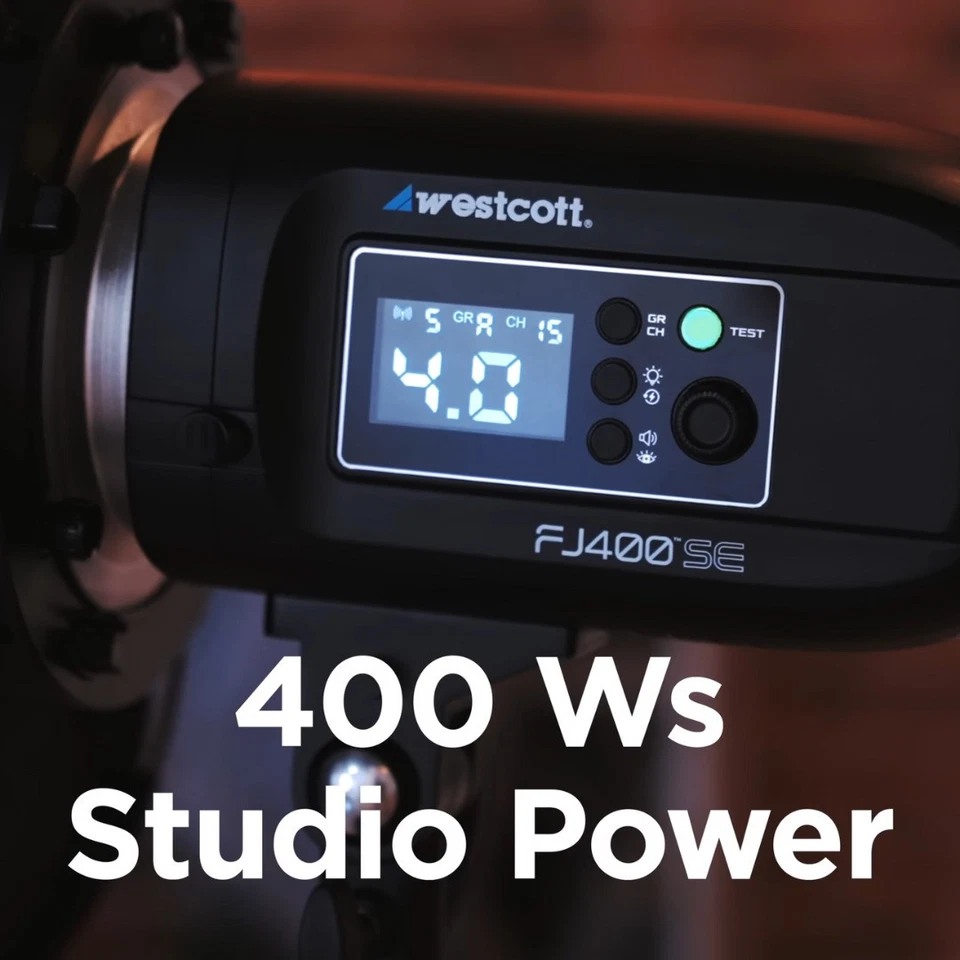 Westcott FJ400-SE Studio Strobe 400Ws (110V) with FJ-X3 Flash Trigger Bundle - Image 3 of 4