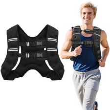 8lb/12lb/16lb/20Lb Weighted Vest for Woman Men with Reflective Stripe, Size A...