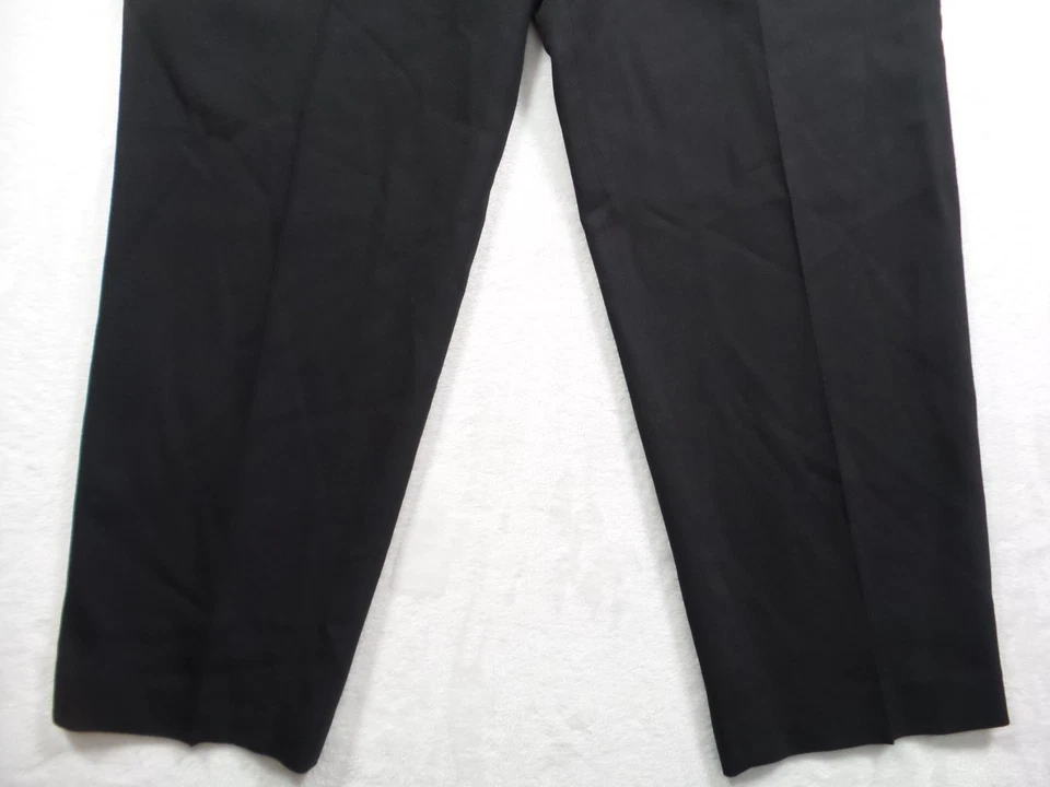 Vintage LRL Lauren Ralph Lauren Pants Womens Size 12P Black Pleated Wool Blend - Image 2 of 4