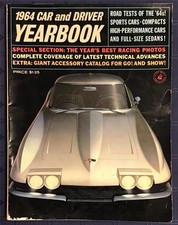 CAR AND DRIVER YEARBOOK Magazine 1964 USA