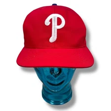 Vintage American Needle Philadelphia Phillies SnapBack Hat Red Cap 90s Baseball