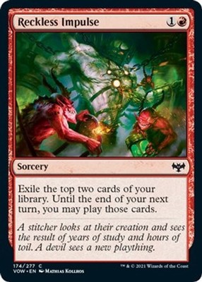 Reckless Impulse #174 *Foil* (NM) Innistrad: Crimson Vow (VOW) MTG
